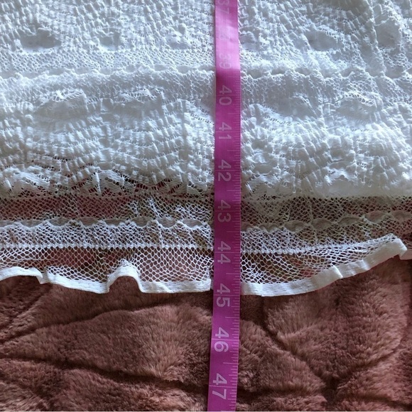 Vintage Chris Mclaughlin white lace double layer dress in size 16 - Picture 10 of 10